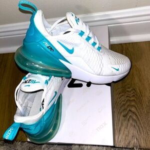 Teal Nike air max 270